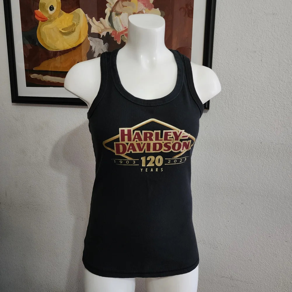 Harley-Davidson 120 Anniversary Black Tank Top - Picture 1 of 4